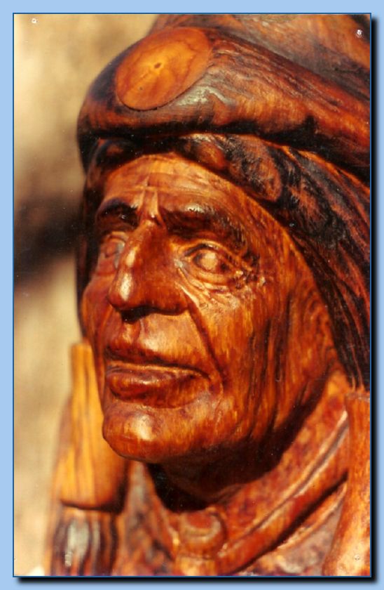 1-30 native american bust with head dress